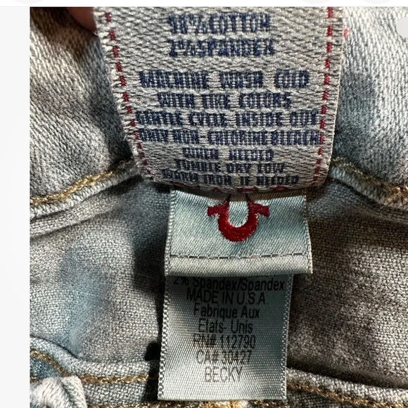 True Religion Becky Cotton Blend Flap Pocket Jeans - Picture 8 of 8